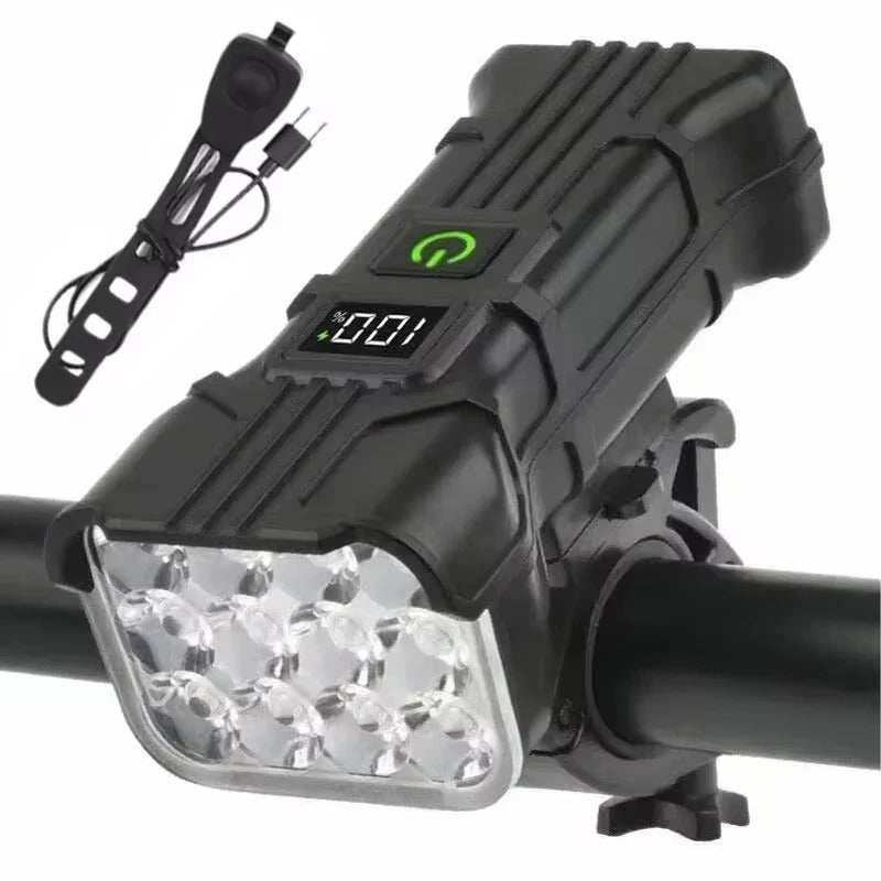 Powerful Bike Light with Horn & Power Bank Function