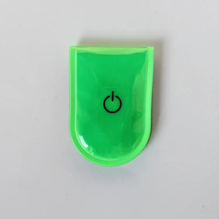 Clip-on bike safety light in multiple colors with flexible strap