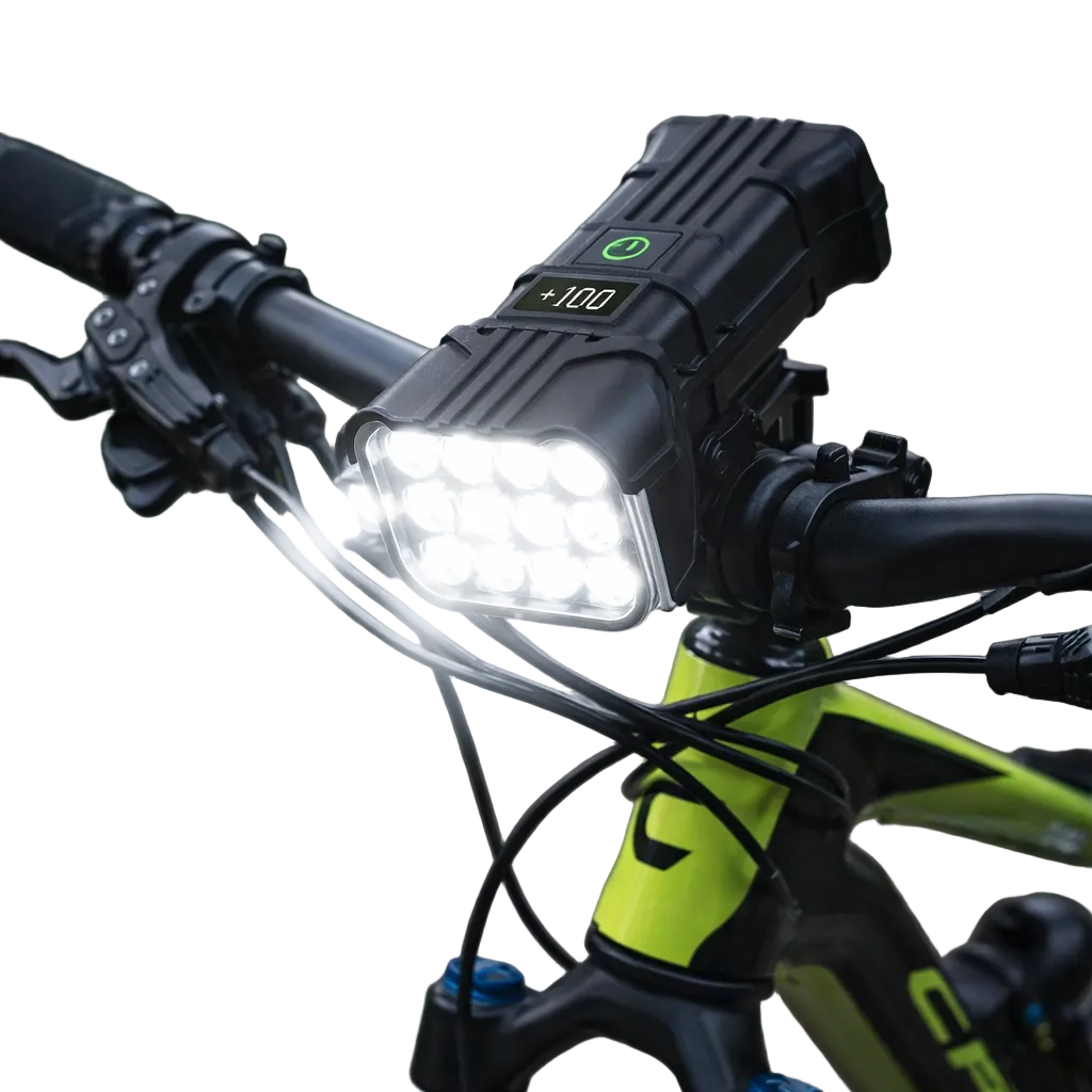 Powerful Bike Light with Horn & Power Bank Function