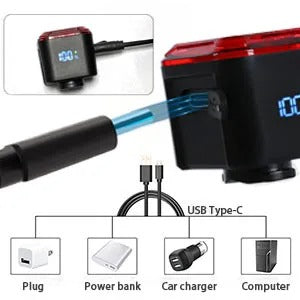 Smart Bike Tail Light with Brake Sensor & Display