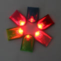 Clip-on bike safety light in multiple colors with flexible strap