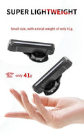 Black vertical bike rear light with slim bar lens