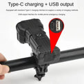 Powerful Bike Light with Horn & Power Bank Function