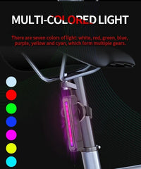 Black vertical bike rear light with slim bar lens