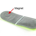 Clip-on bike safety light in multiple colors with flexible strap