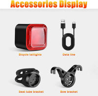 Smart Bike Tail Light with Brake Sensor & Display