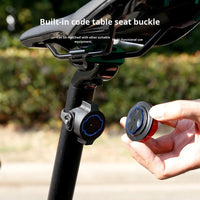 Black round bike rear reflector light with seatpost mount