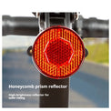 Black round bike rear reflector light with seatpost mount