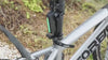 Black vertical bike rear light with slim bar lens
