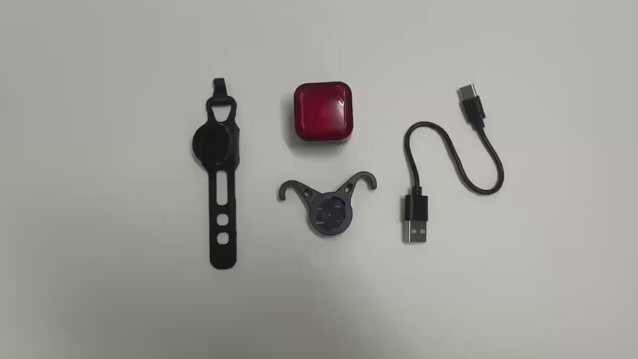 Smart Bike Tail Light with Brake Sensor & Display