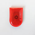 Clip-on bike safety light in multiple colors with flexible strap
